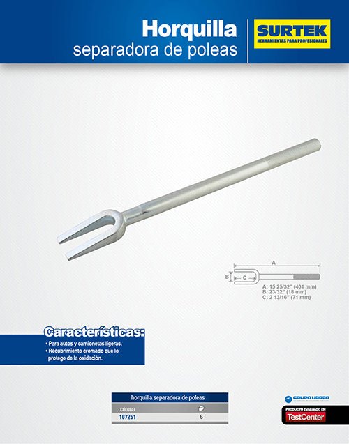 Horquilla separadora de tirantes de dirección Surtek - FERRETERÍA WITZI