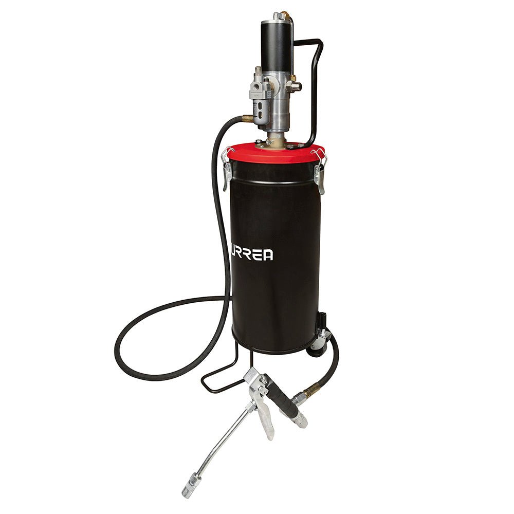 Inyector de grasa con cubeta neumático de 15 kg, 7,500 PSI Urrea - FERRETERÍA WITZI