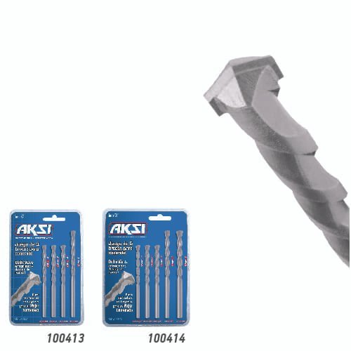 Juego 4 pcs de brocas para concreto Aksi - FERRETERÍA WITZI