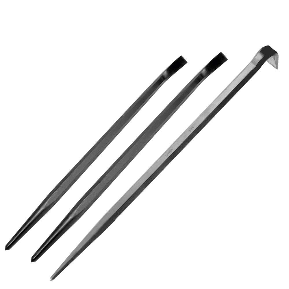 Juego de barras de alineación con punta curva forjada, 3 piezas Urrea - FERRETERÍA WITZI