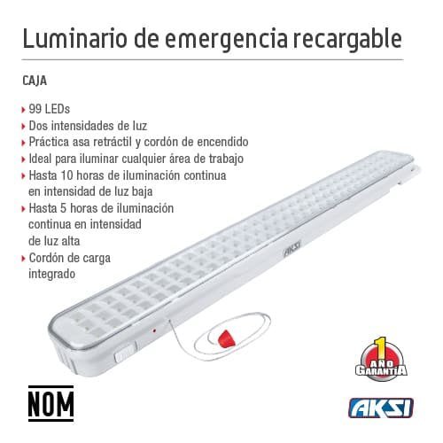 Lampara de emergencia 99 LEDs Aksi - FERRETERÍA WITZI