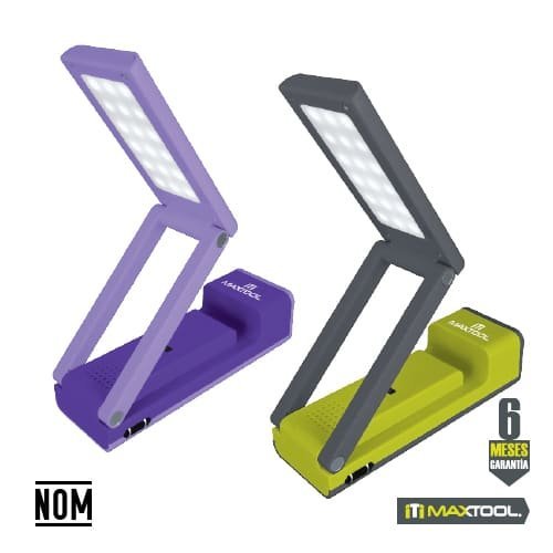 Linterna 2 en 1 de mano / escritorio: 0.5W + 18 leds (800 mAh) Maxtool - FERRETERÍA WITZI