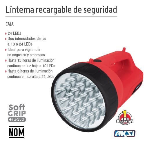 Linterna de 24 leds (2500 mAh) Aksi - FERRETERÍA WITZI