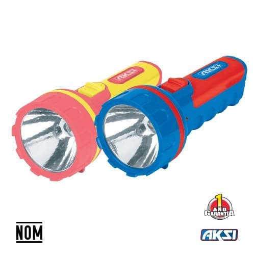 Linterna multiusos azul con led 0.5W (900 mAh) Aksi - FERRETERÍA WITZI