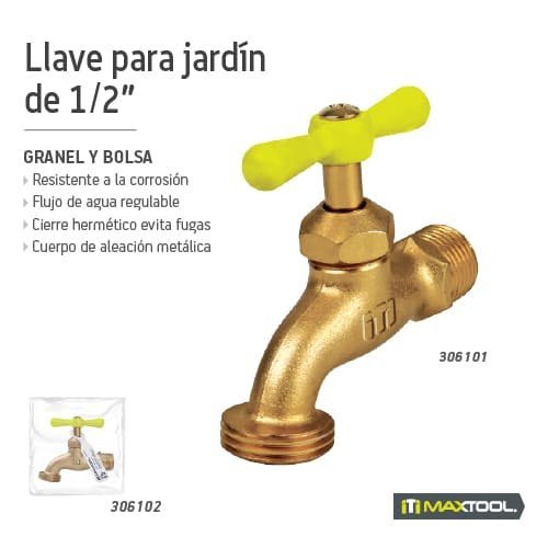LLAVE PARA JARDIN MAXTOOL AKSI - FERRETERÍA WITZI