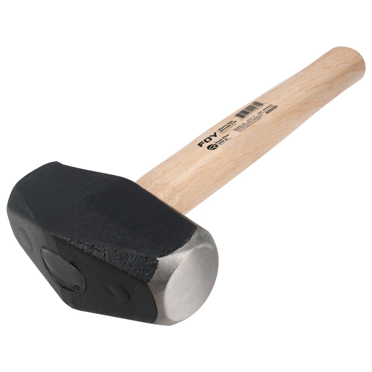 Marro tipo nevada con mango corto de madera de 12", 2 lb Foy - FERRETERÍA WITZI