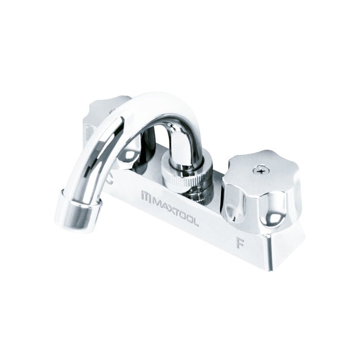 Mezcladora para lavabo 4" cuello curvo maneral tipo 4 puntas, ABS y cuerpo laton Maxtool - FERRETERÍA WITZI