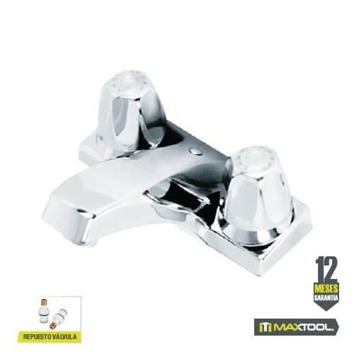 Mezcladora para lavabo 4" maneral tipo cubo Maxtool - FERRETERÍA WITZI