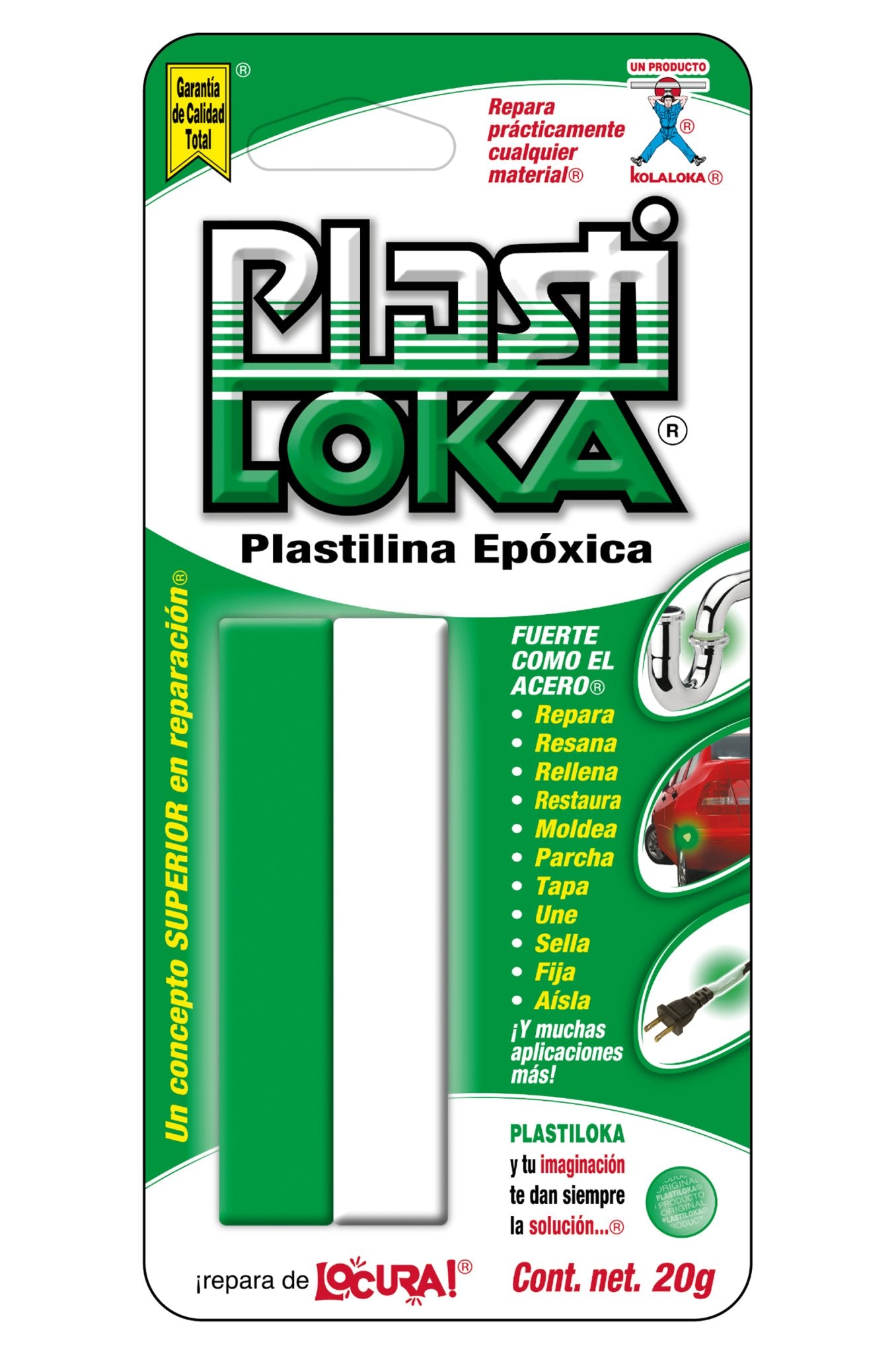 PlastiLoka 20g, Plastilina Epóxica - FERRETERÍA WITZI
