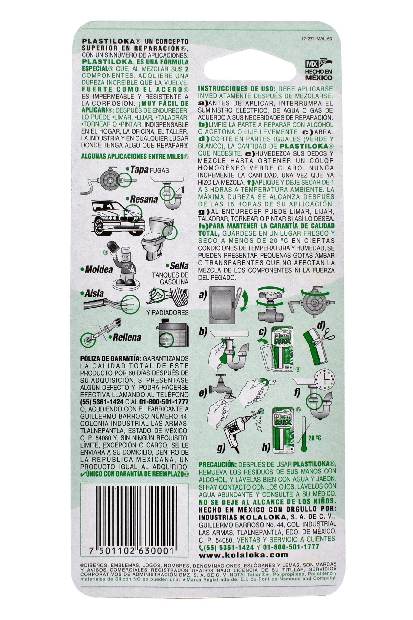 PlastiLoka 20g, Plastilina Epóxica - FERRETERÍA WITZI