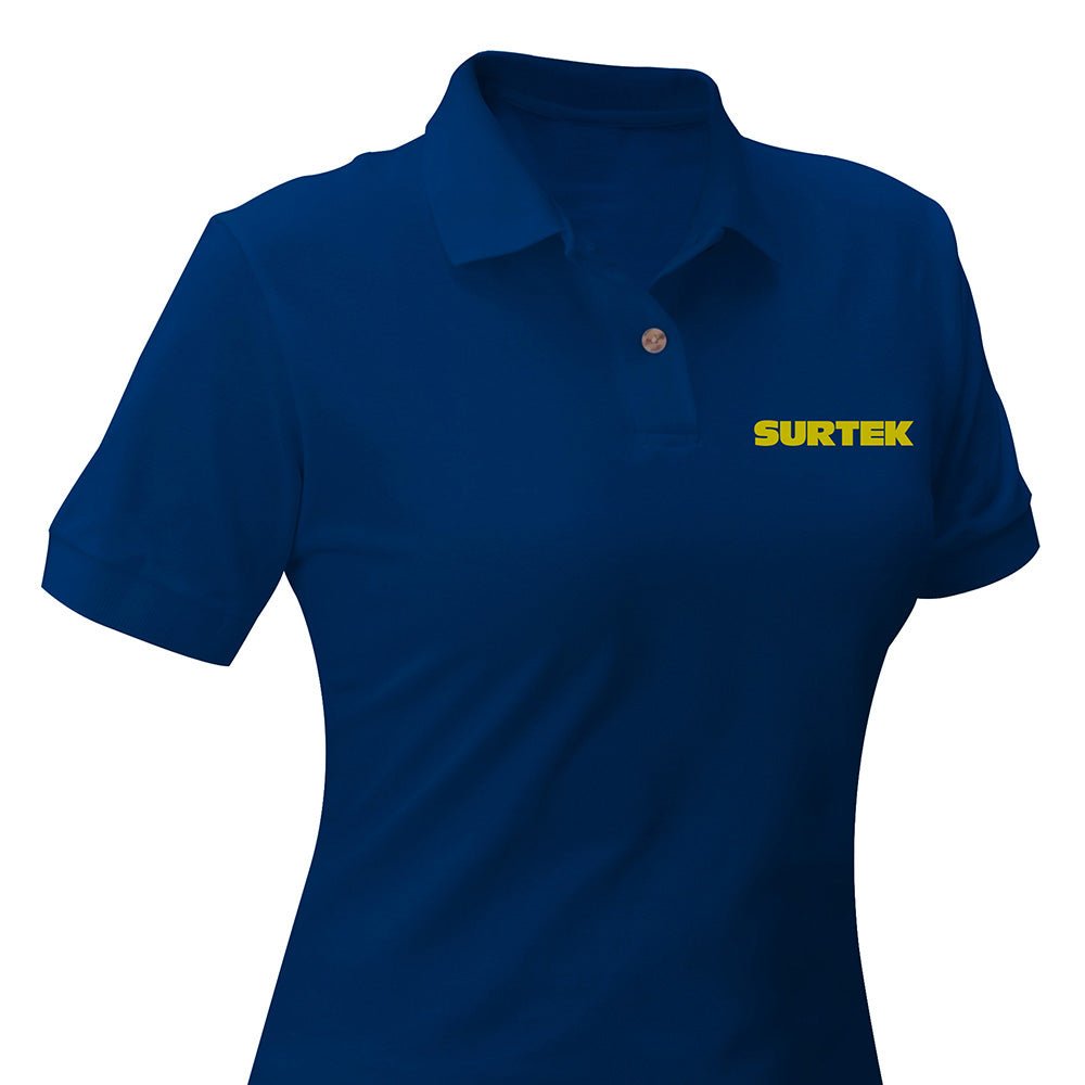 Playera tipo polo para dama color azul talla CH Surtek - FERRETERÍA WITZI