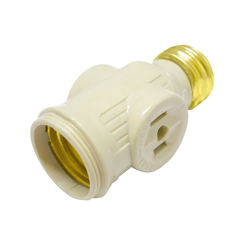 Portalámpara con ladrón, color marfil Surtek - FERRETERÍA WITZI