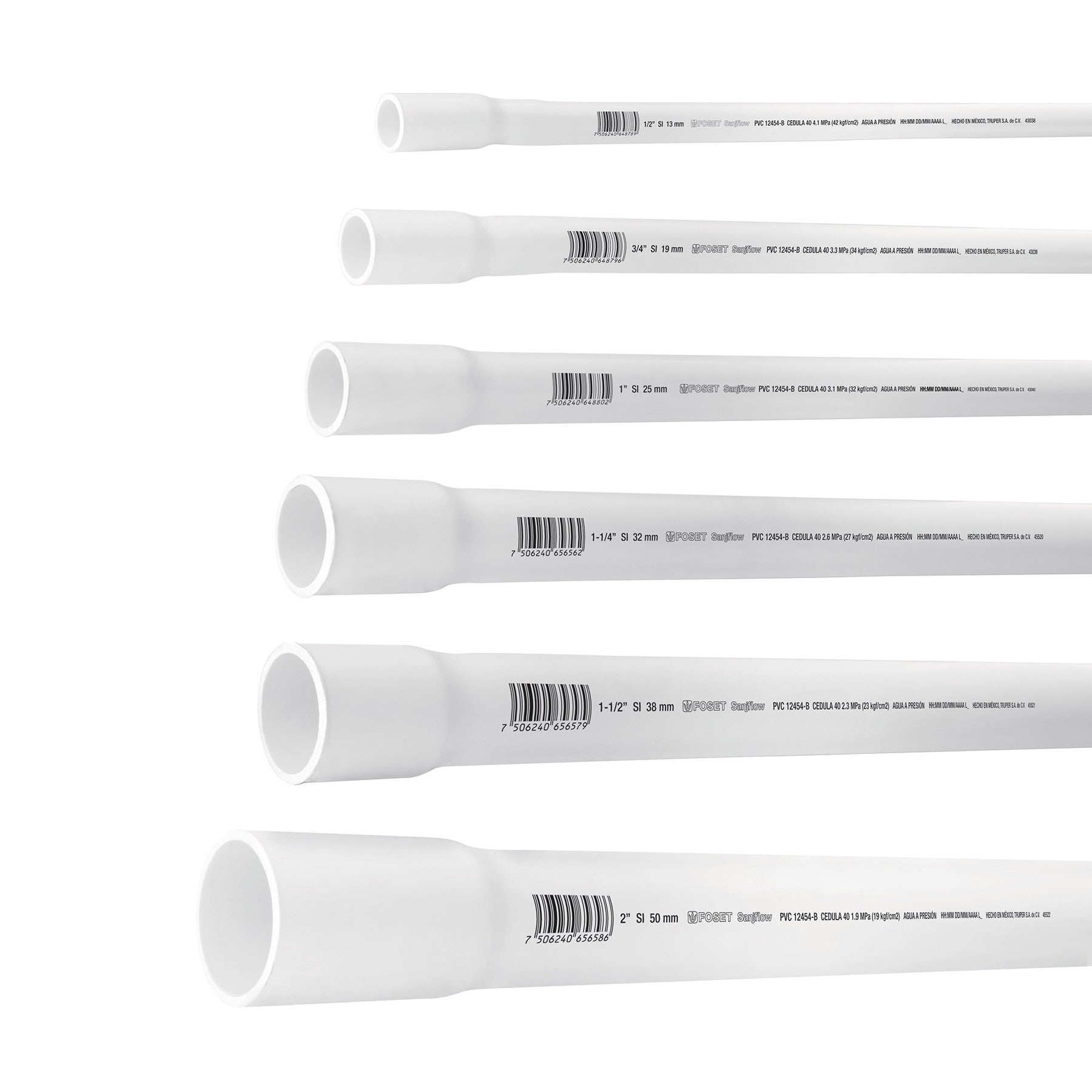 Tubería de PVC hidráulico, cédula RD-26 - FERRETERÍA WITZI