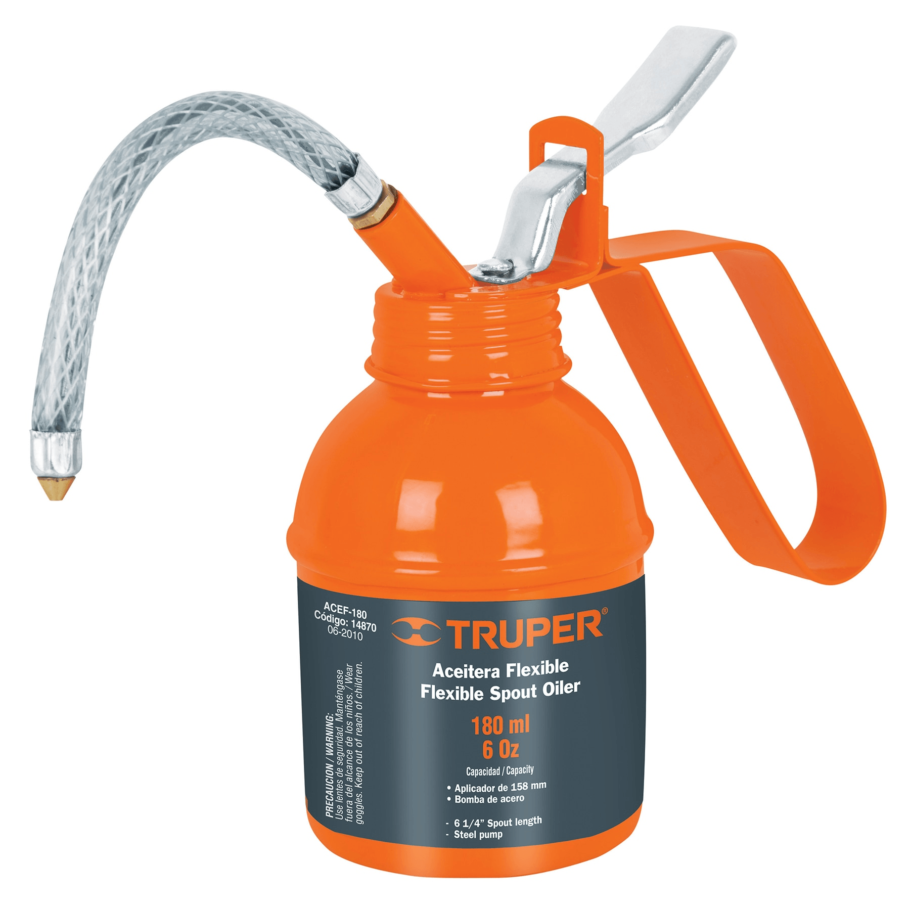 Aceitera de aplicador flexible, 180 ml (6 oz), Truper - FERRETERÍA WITZI
