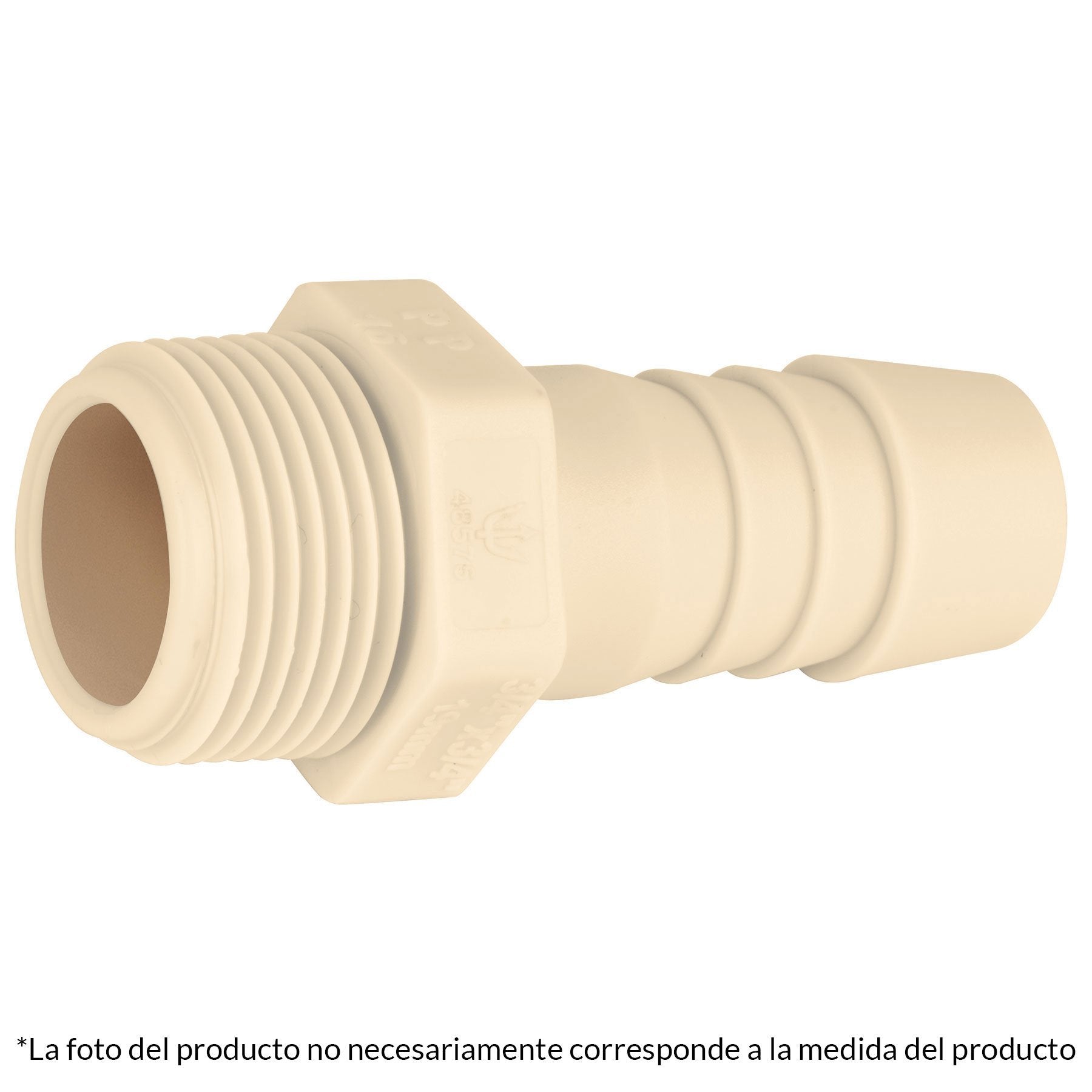 Adaptador Macho De Inserción, Polipropileno - FERRETERÍA WITZI