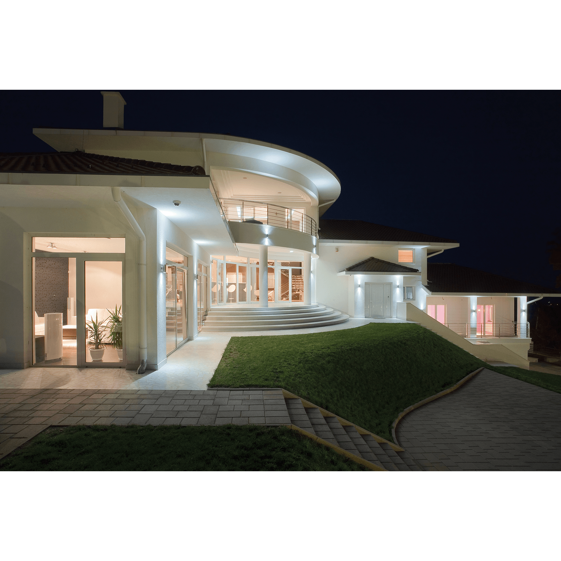Arbotante exterior de acento, 2 spots, LED, 11W,VOLTECK LAIT - FERRETERÍA WITZI