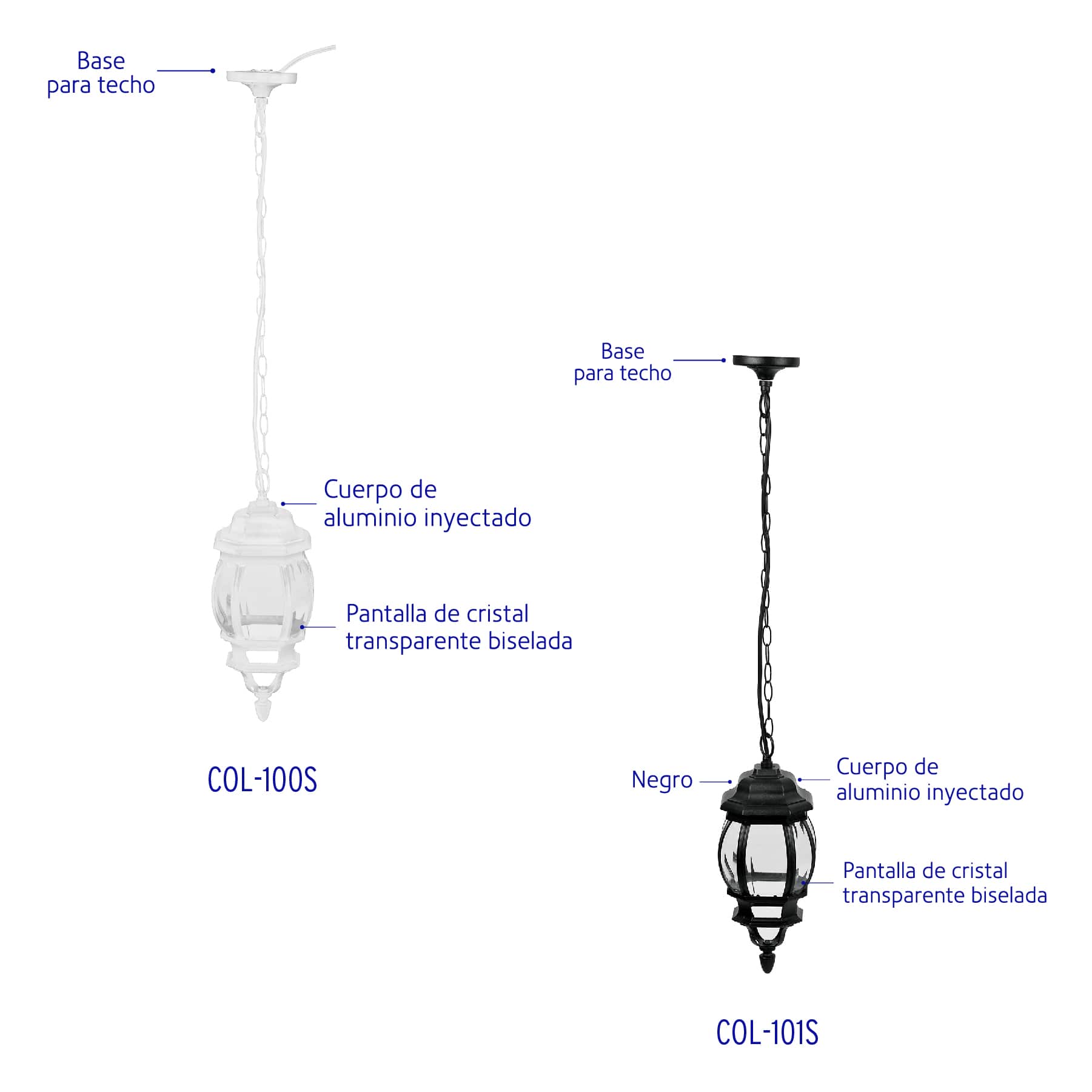 Arbotante farol suspendido de LED, 340 Lm, Volteck - FERRETERÍA WITZI