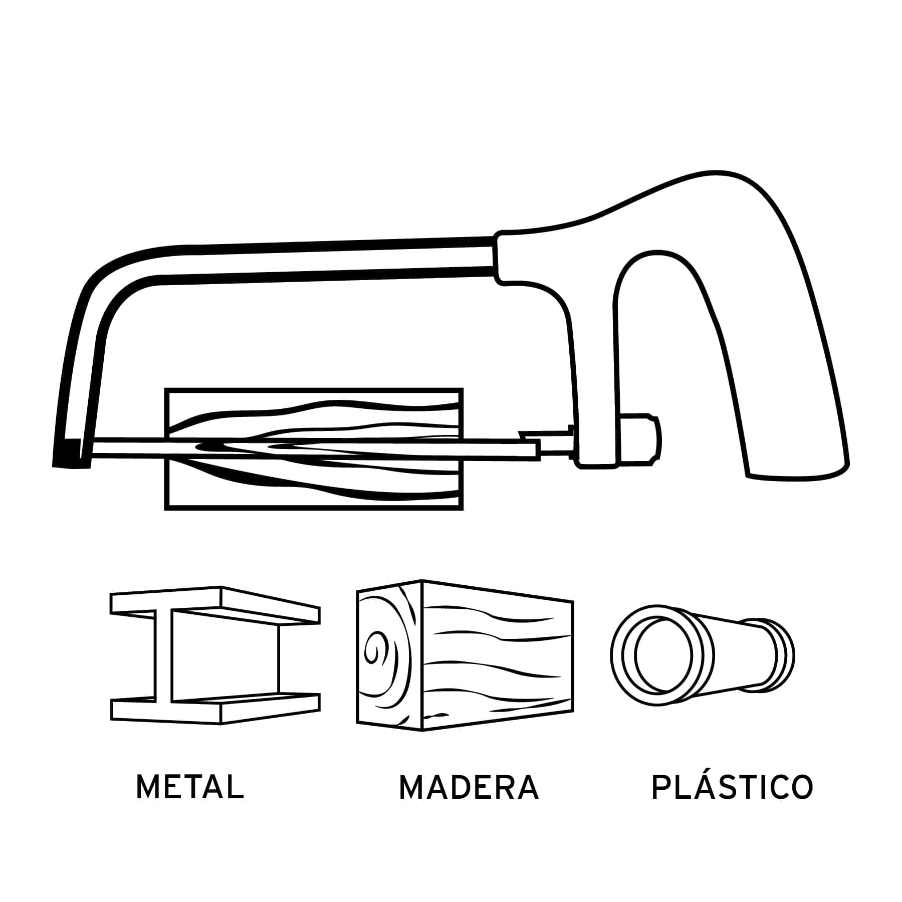 Arco junior para segueta 6" truper - FERRETERÍA WITZI