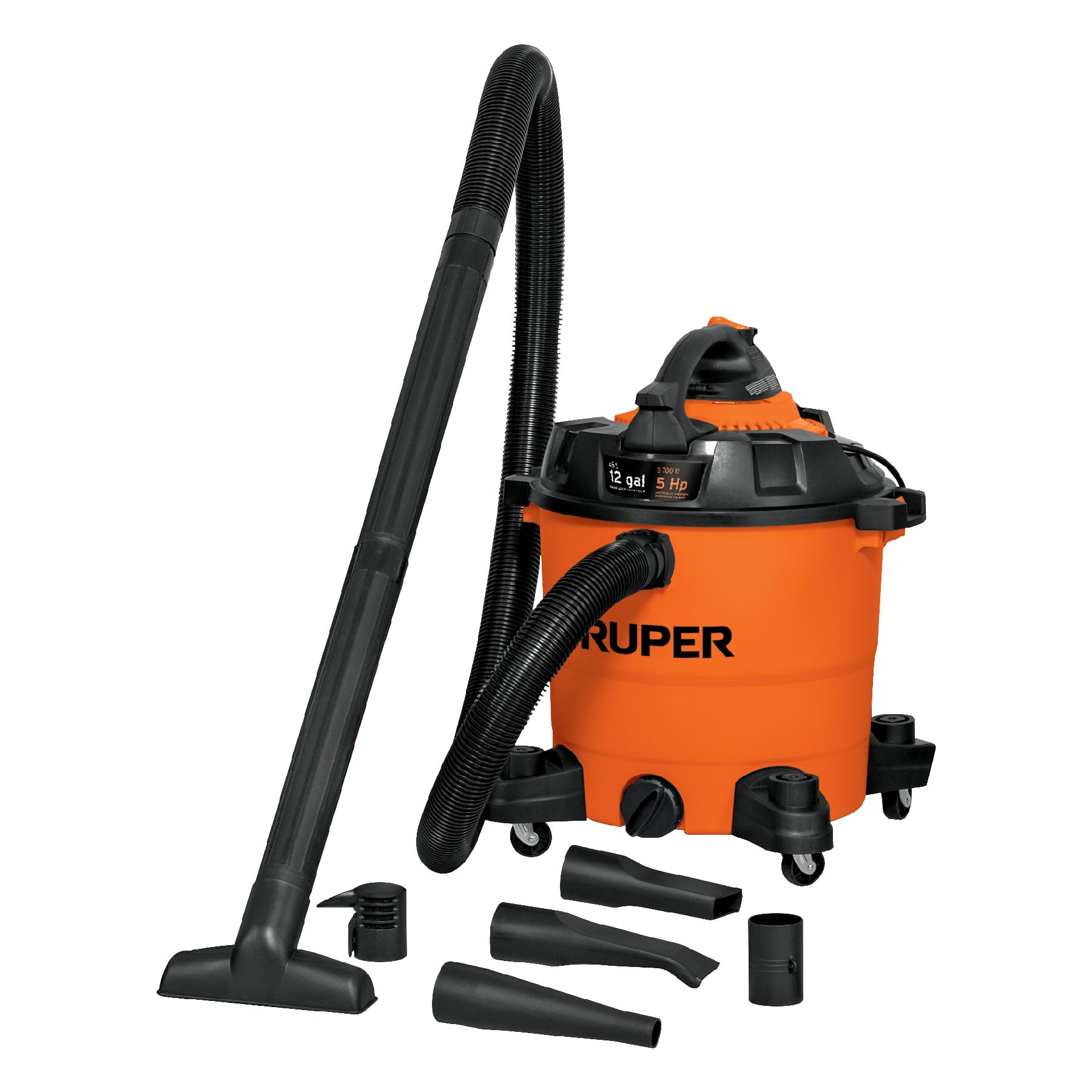 Aspiradora/Sopladora de Sólidos y Líquidos 12 gal, Plástica - FERRETERÍA WITZI