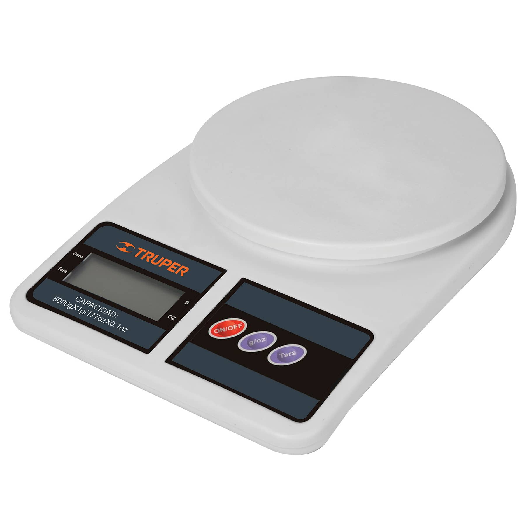 Báscula Digital Para Cocina, Plástico, Pretul.
