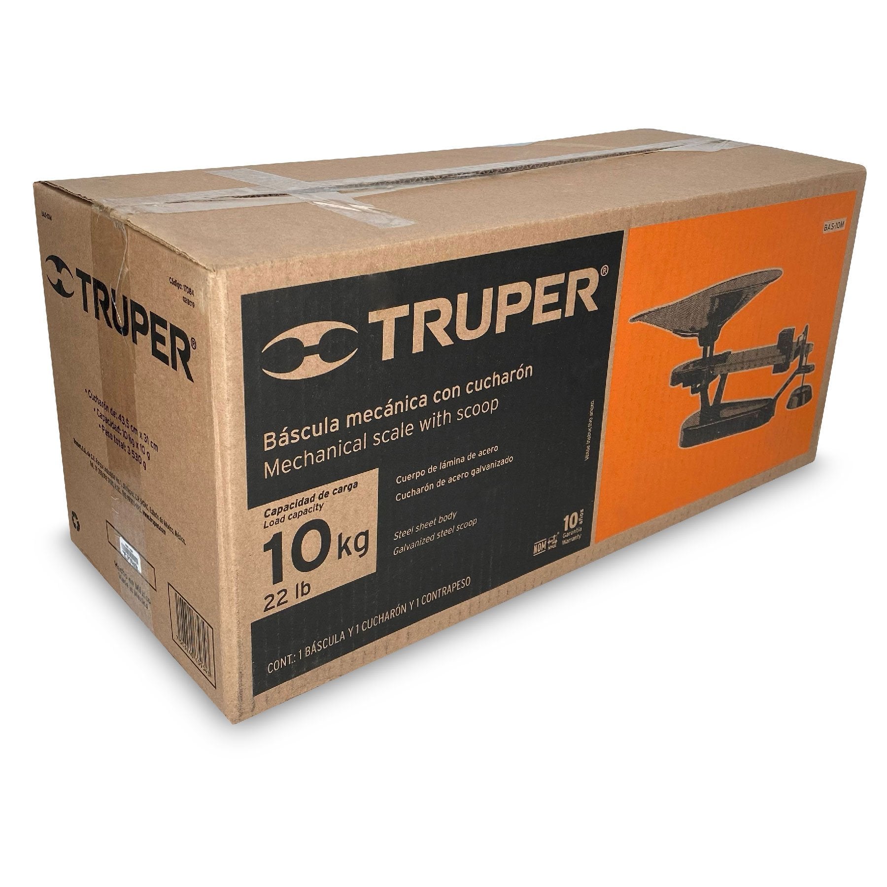 Báscula Mecánica Con Cucharón De 10 KG Truper
