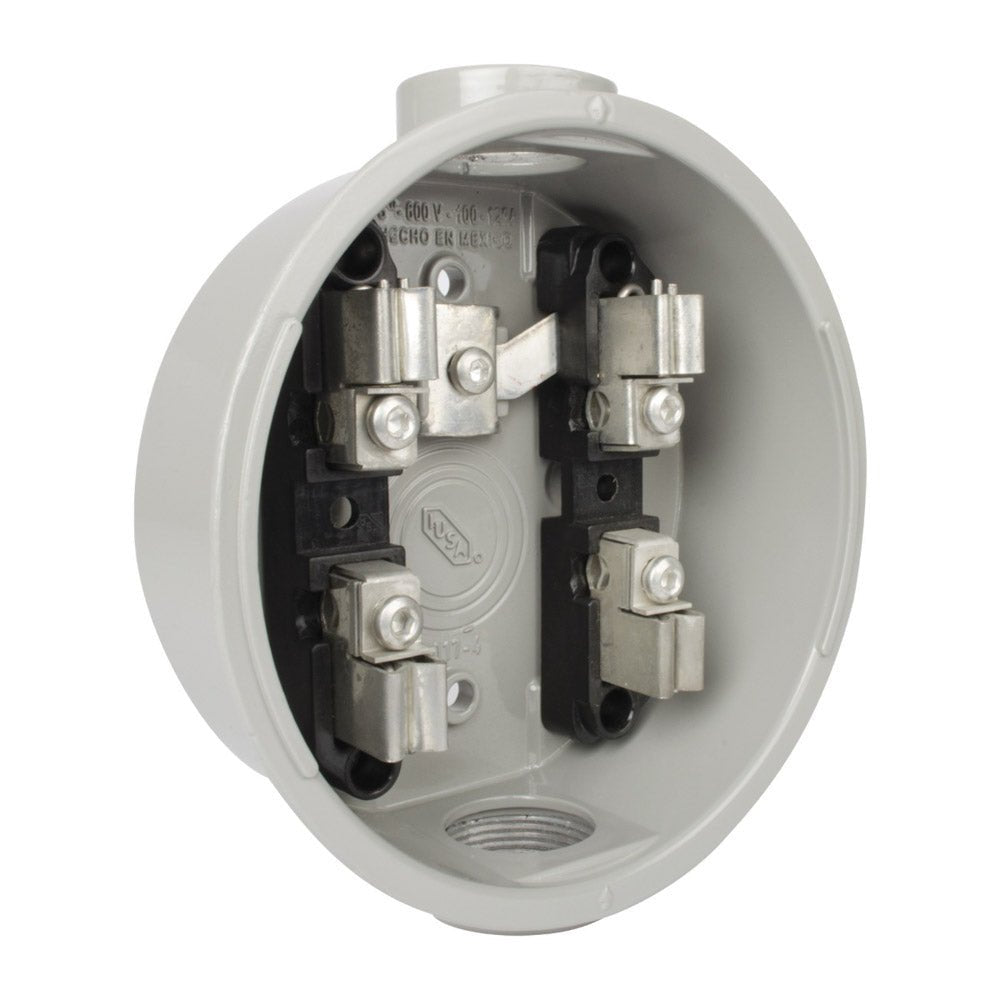 BASE PARA WATTHORÍMETRO TIPO ENCHUFE “S” MONOFÁSICA, 4 TERMINALES 600 V~ - FERRETERÍA WITZI