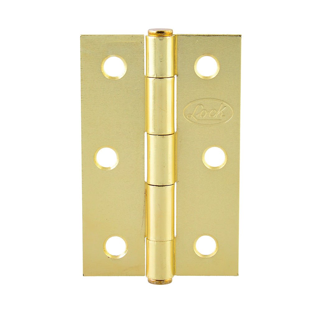 Bisagra alargada latón brillante Lock. - FERRETERÍA WITZI