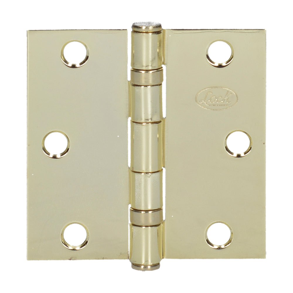 Bisagra arquitectónica balero, latón brillante 3-1/2" Lock. - FERRETERÍA WITZI