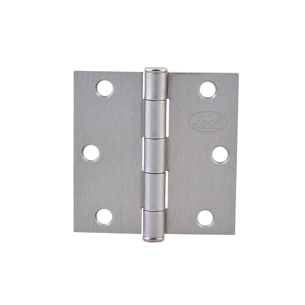 Bisagra cuadrada níquel satinado Lock. - FERRETERÍA WITZI