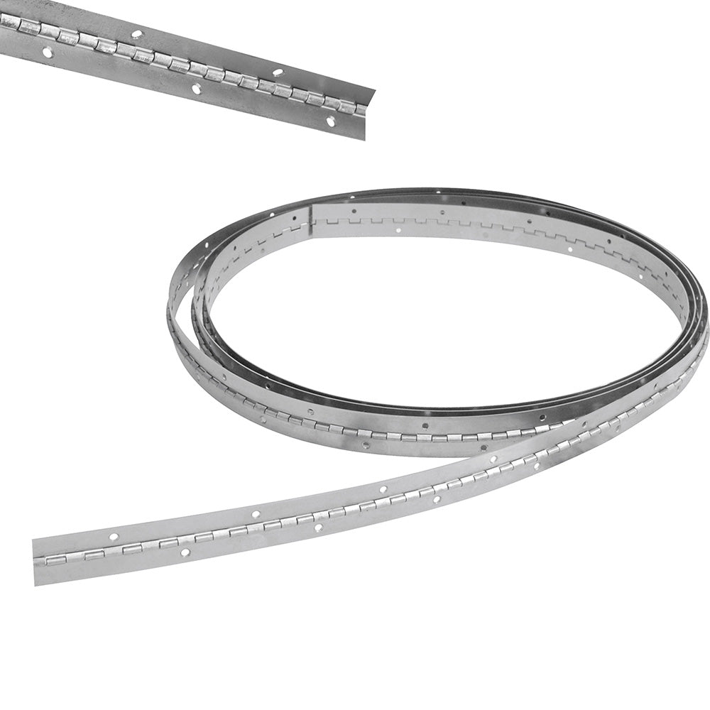 Bisagra de piano de 1" x 1 m con orificios Lock. - FERRETERÍA WITZI