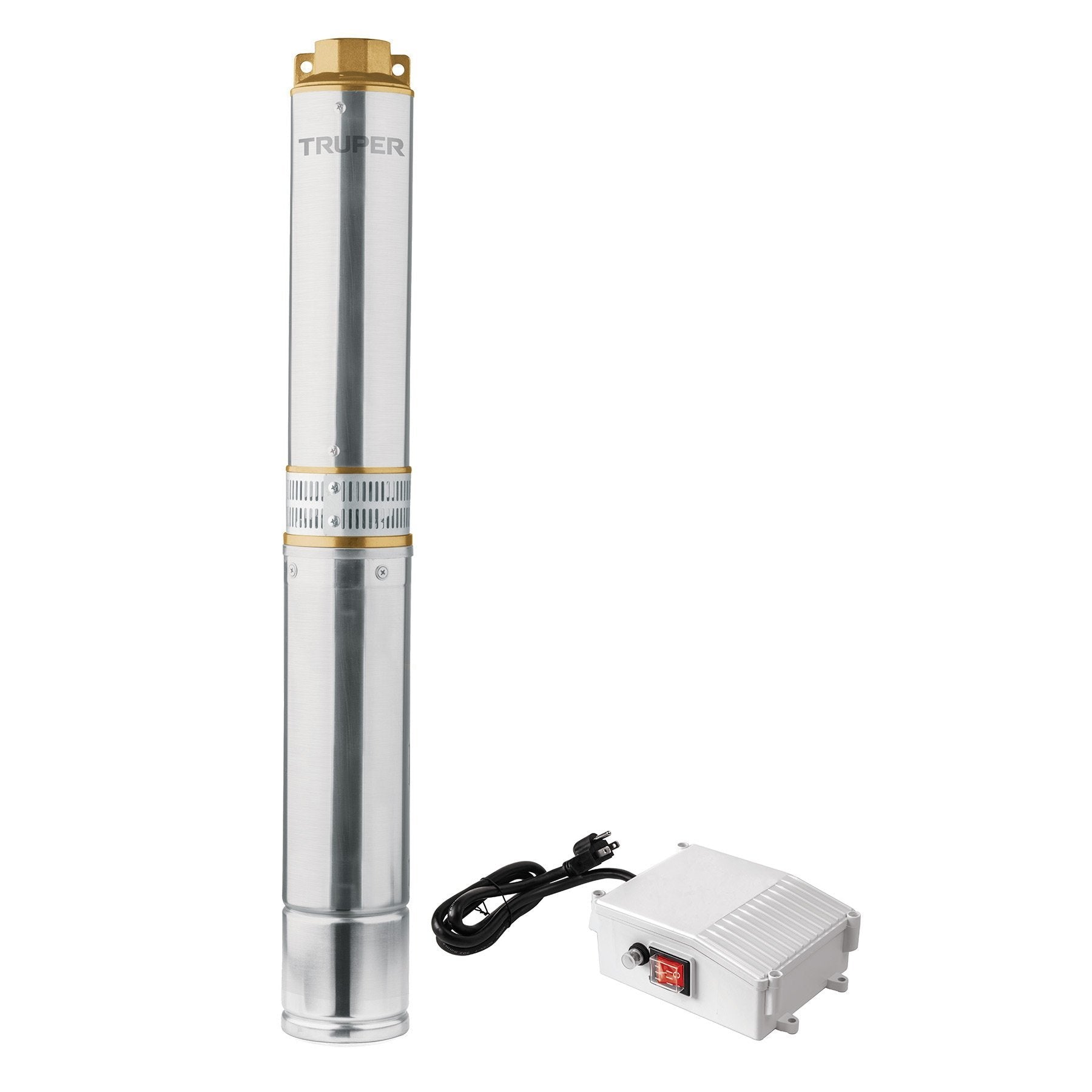 Bomba Sumergible Tipo Bala Para Agua Limpia 1HP, Truper