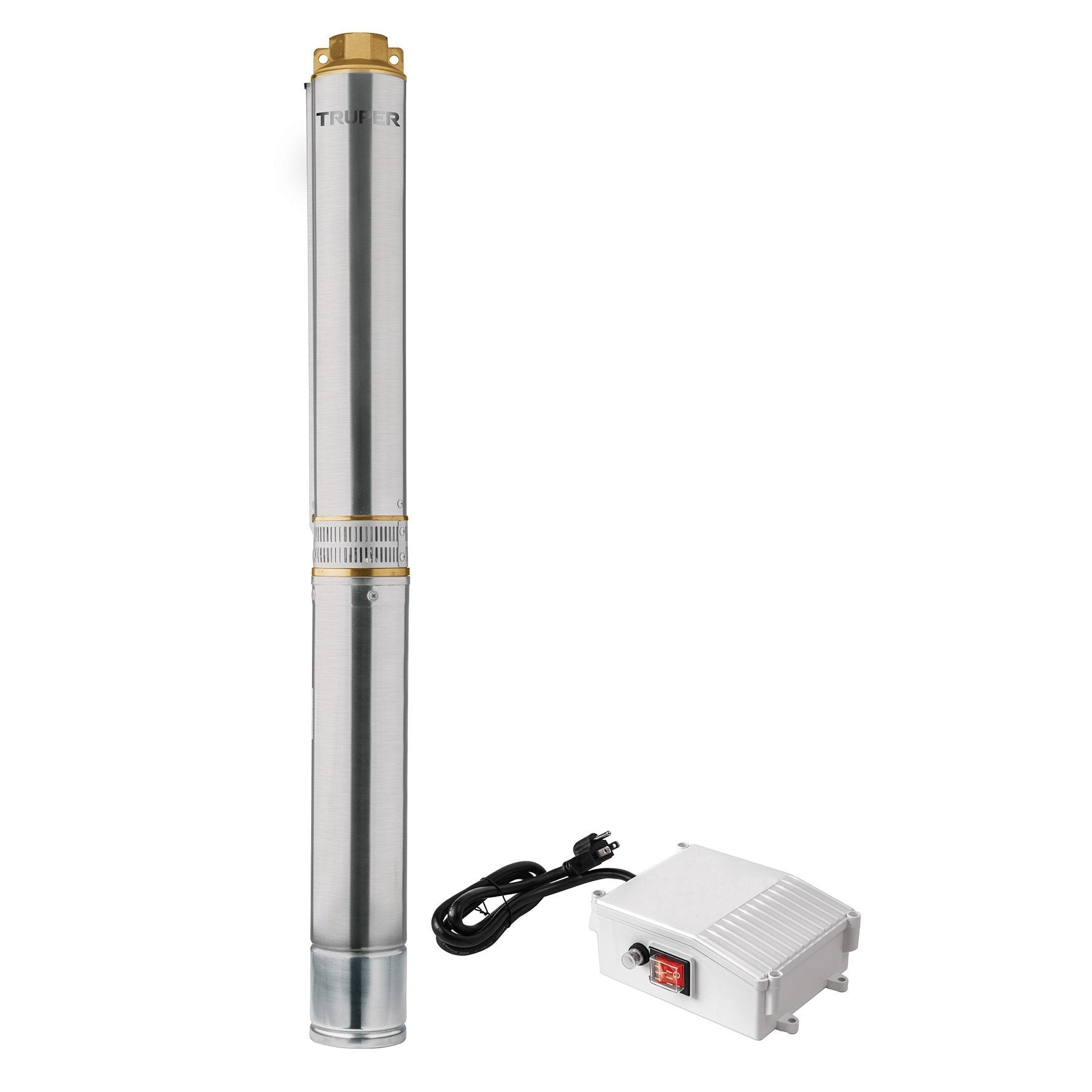 Bomba Sumergible Tipo Bala Para Agua Limpia 2HP, Truper