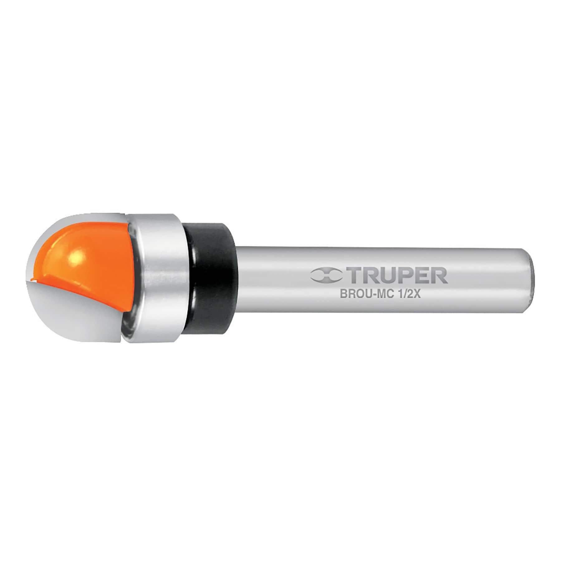 Broca Para Router, Media Caña, 1/2", Con Balero