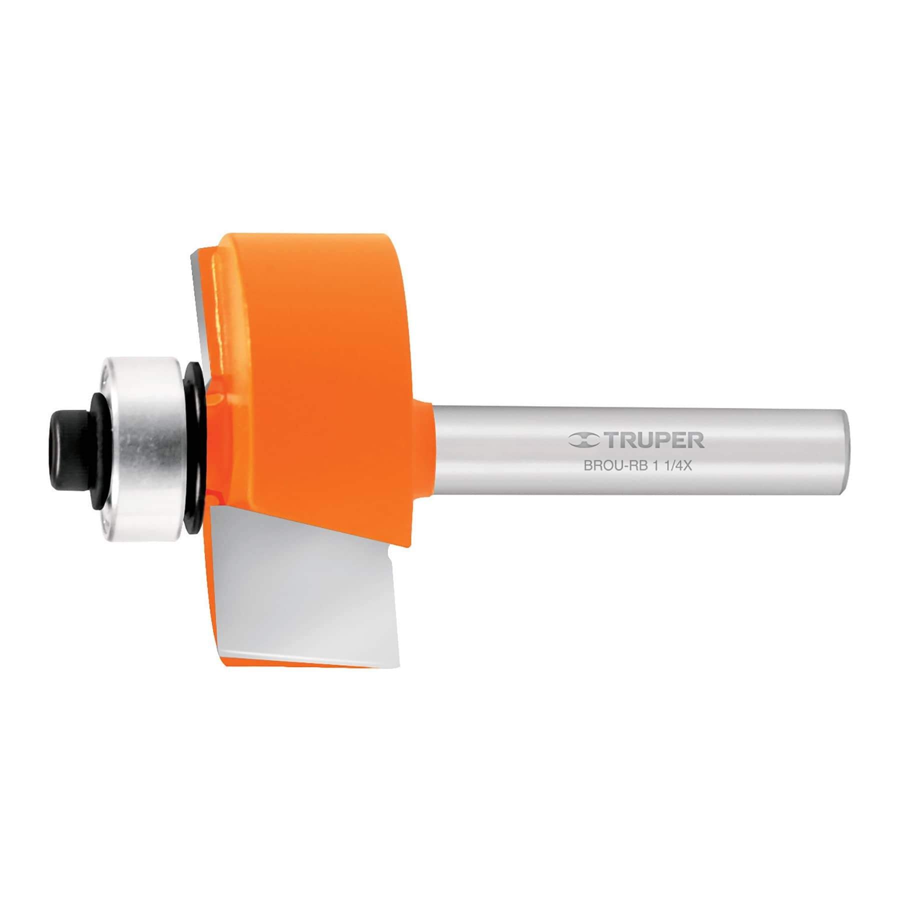 Broca Para Router, Rebajado, 1-1/4" Con Balero, Truper