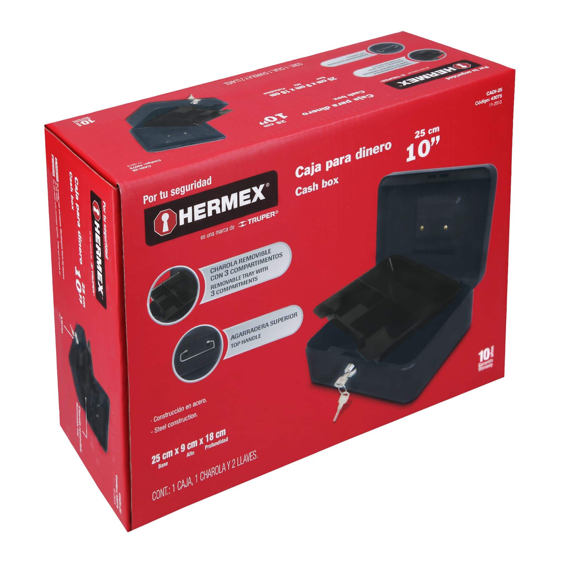 Caja De Dinero, 25 CM Hermex