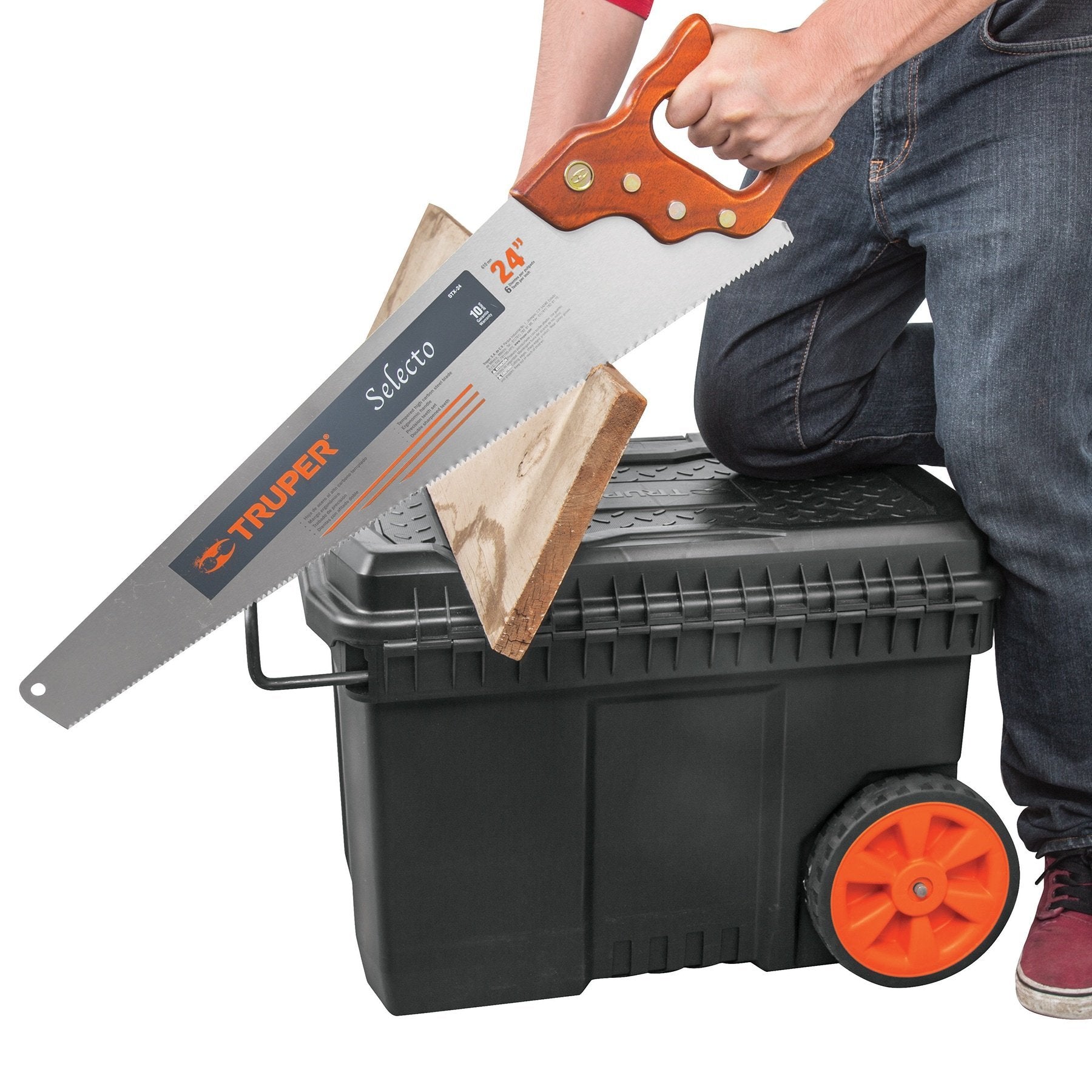 Caja De Herramienta Plástica 23" Con Ruedas, Truper
