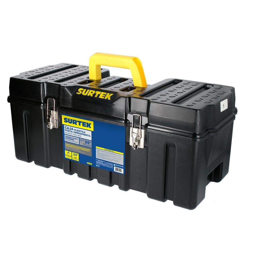 Caja Plástica 26" Con Broches Metálicos, Surtek