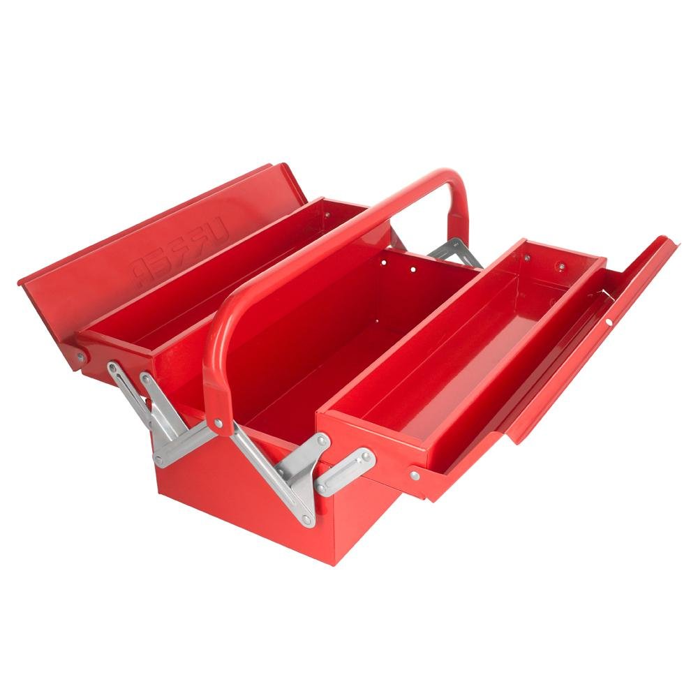 Caja Portaherramientas Metálica Tipo Acordeón 17" 2 Capas Urrea. - FERRETERÍA WITZI
