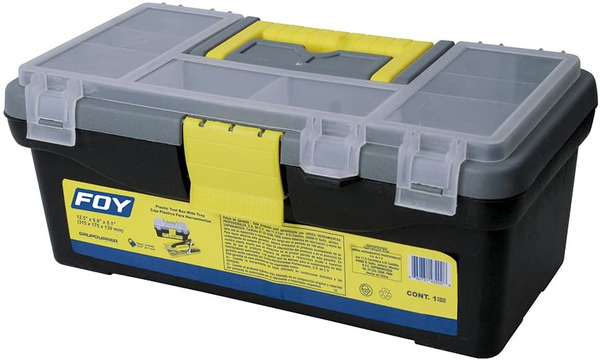 Caja portaherramientas plástica con organizadora foy - FERRETERÍA WITZI