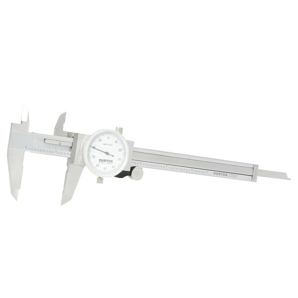 Calibrador Pie De Rey De Carátula 0-6" Surtek. - FERRETERÍA WITZI