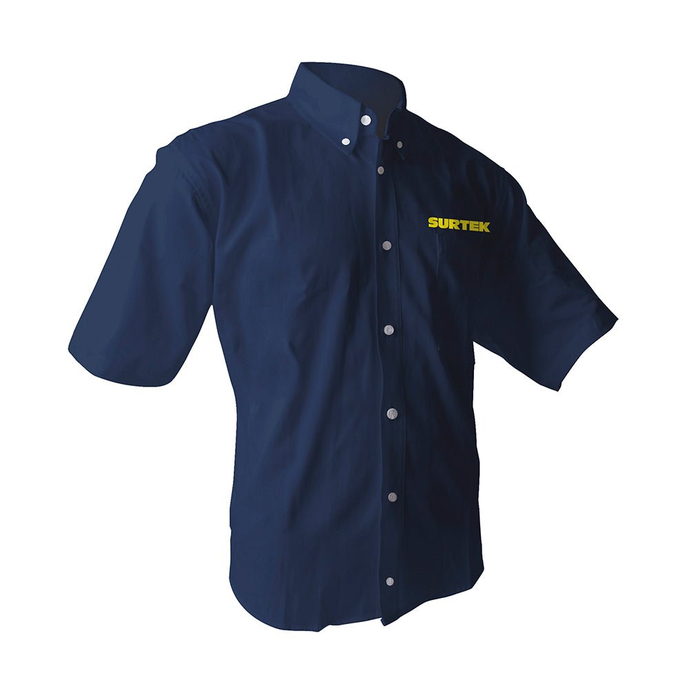 Camisa de manga corta para caballero, color azul talla CH Surtek. - FERRETERÍA WITZI