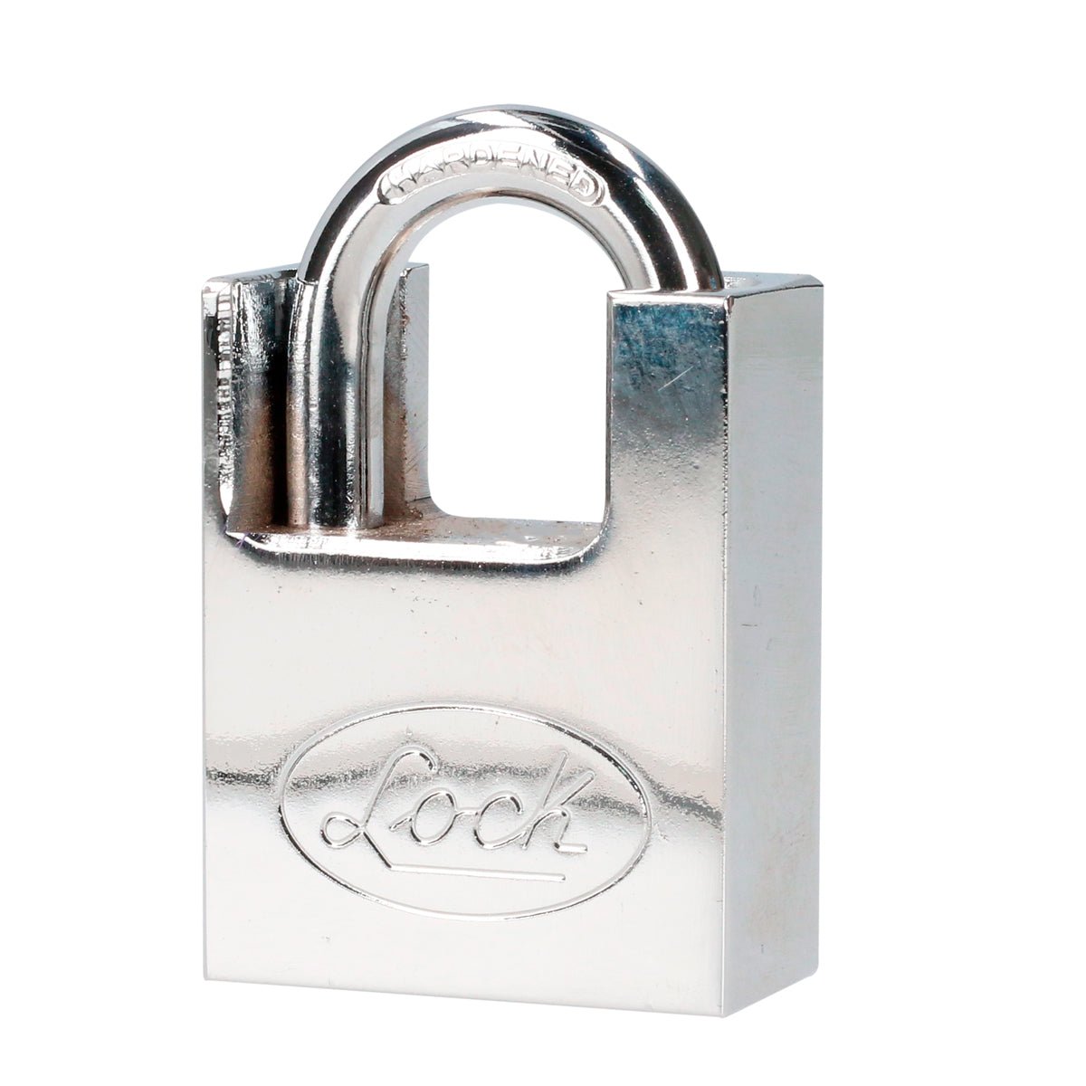 Candado acero antipalanca, llave discos, cromo satinado Lock. - FERRETERÍA WITZI