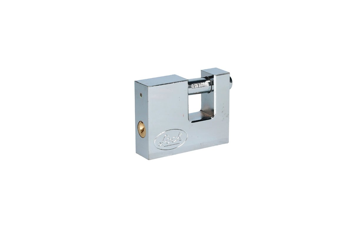 Candado acero cortina llave estándar 70mm cromo satin Lock. - FERRETERÍA WITZI