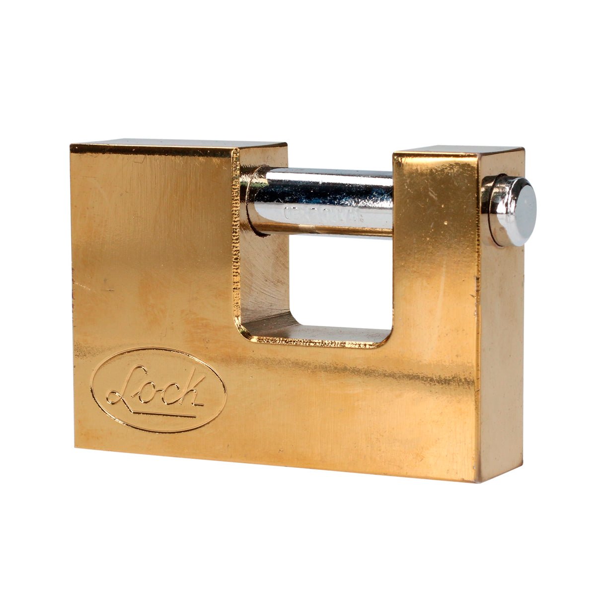Candado acero cortina llave estándar 70mm latón brillan Lock. - FERRETERÍA WITZI