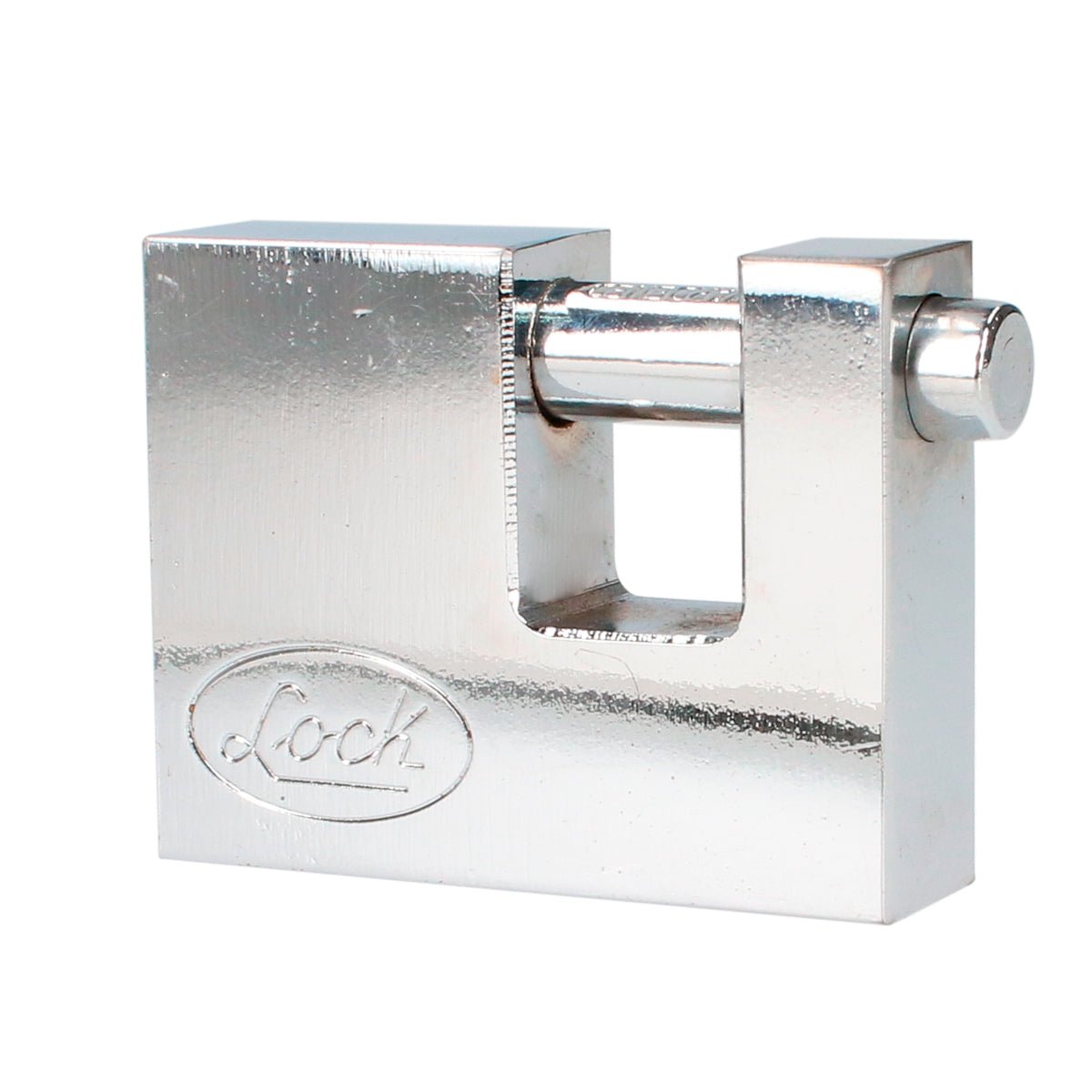 Candado acero cortina llave tetra cr70mm cromo satinado Lock. - FERRETERÍA WITZI