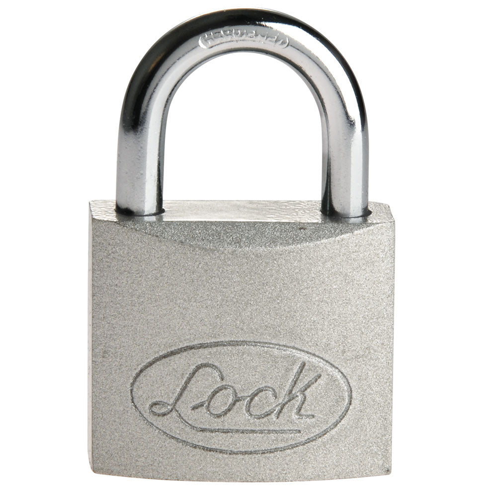 Candado acero corto llave estándar 38mm cromo satinado Lock. - FERRETERÍA WITZI