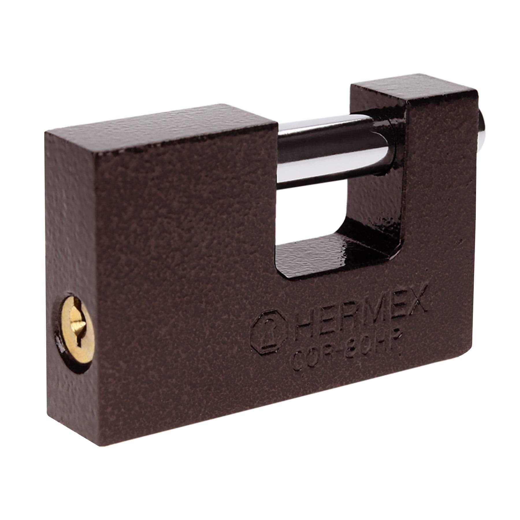 Candado Antipalanca , 80MM, Cuerpo De Hierro, Hermex Básico - FERRETERÍA WITZI