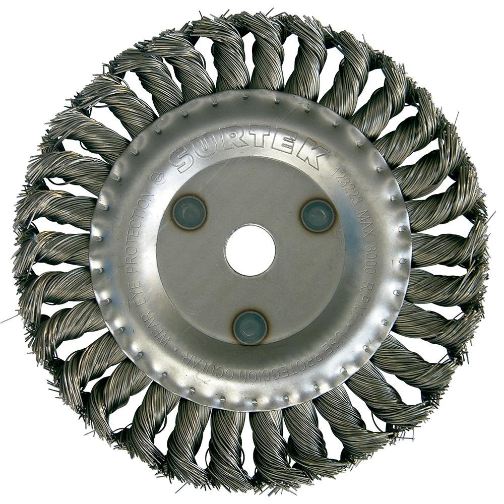 Carda Circular Trenzada 6"x0.51 5/8", Surtek - FERRETERÍA WITZI