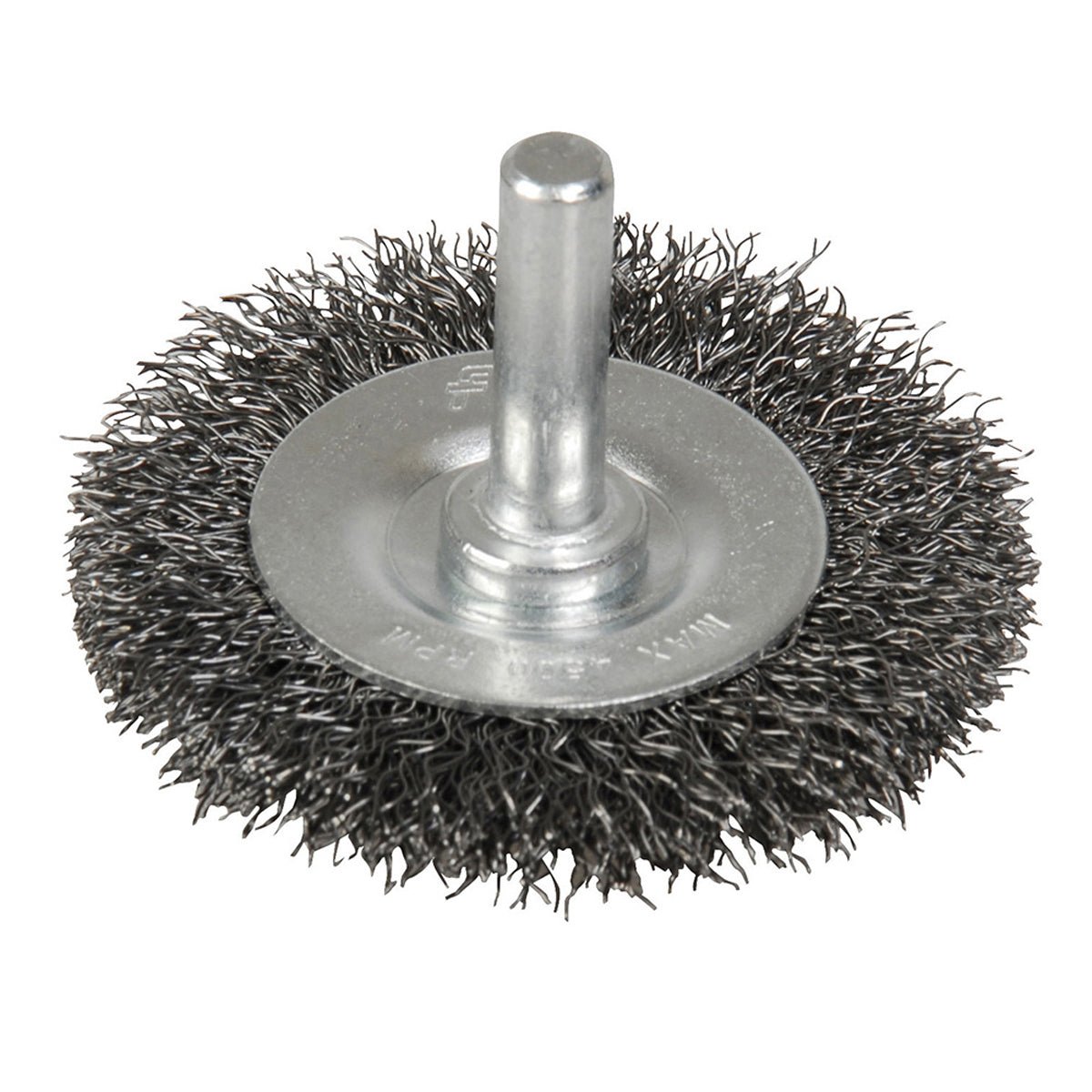 Carda copa ondulada alambre delgado 2" x 0.17 con zanco 1/4" FOY. - FERRETERÍA WITZI