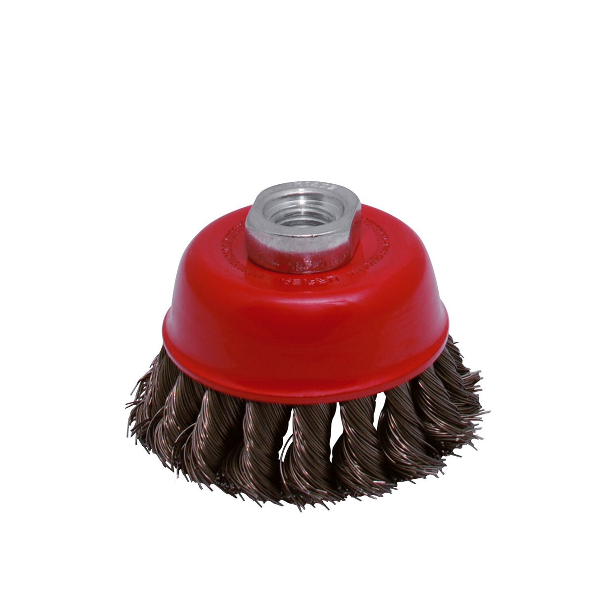 Carda copa trenzada alambre fino 3" x 0.35 mm con rosca M14 Urrea - FERRETERÍA WITZI